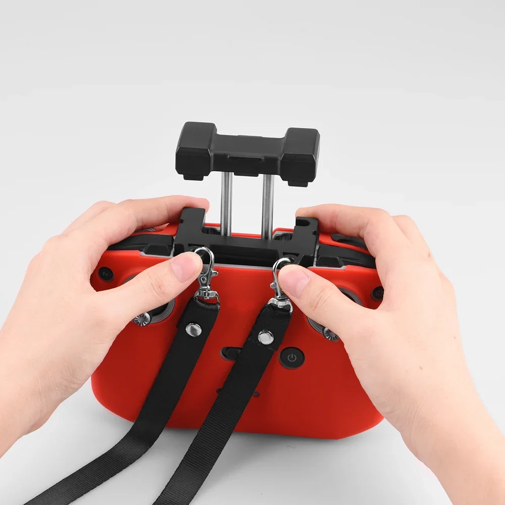 매빅 에어 드론용 랜야드 마운트, 넥 스트랩 브래킷, 리모컨 실리콘 커버 케이스, 매빅 에어 2, 2S, 3, 미니 2, 미니 3 프로용