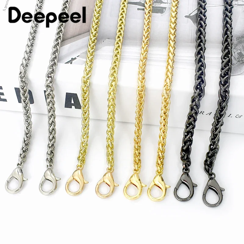 

100/110/120cm Deepeel 5mm Metal Bag Chains Handbag Crossbody Shoulder Bag Straps Replacement DIY Luggage Hardware Accessories