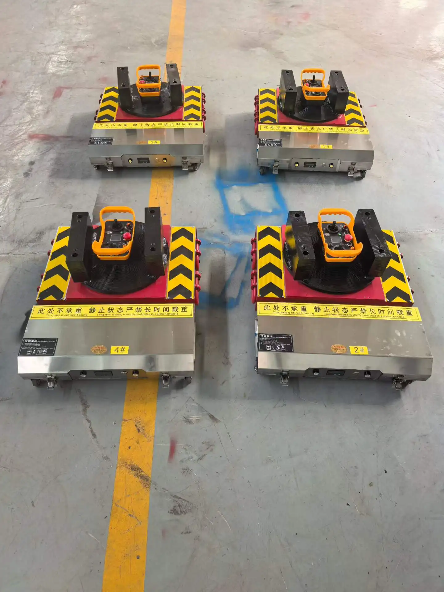 Quiet Operation Electric Load Moving Skate 25T Remote Control For Workshop Noise Sensitive Area Equipment Moving Customized