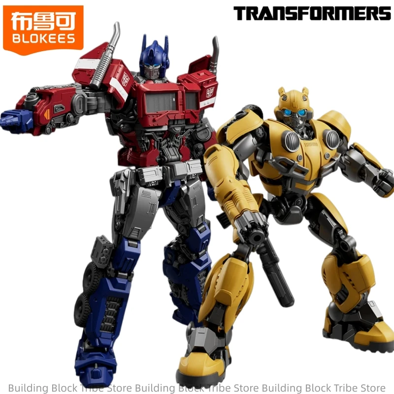BLOKEES Klocki Konstrukcyjne ManTransformers Beyond Movie 6 Bumblebee Optimus Prime Model do Składania Ozdoba Zabawka Ruchoma Prezent