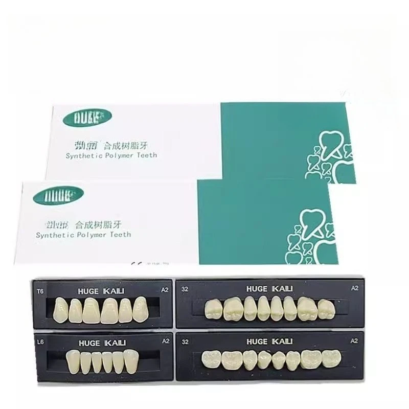 مواد طب الأسنان الاصطناعية الراتنج الأسنان البلاستيك الصلب أطقم الأسنان الكاملة الاصطناعي مسبق التشكيل أسنان الأسنان أدوات اصطناعية الأسنان