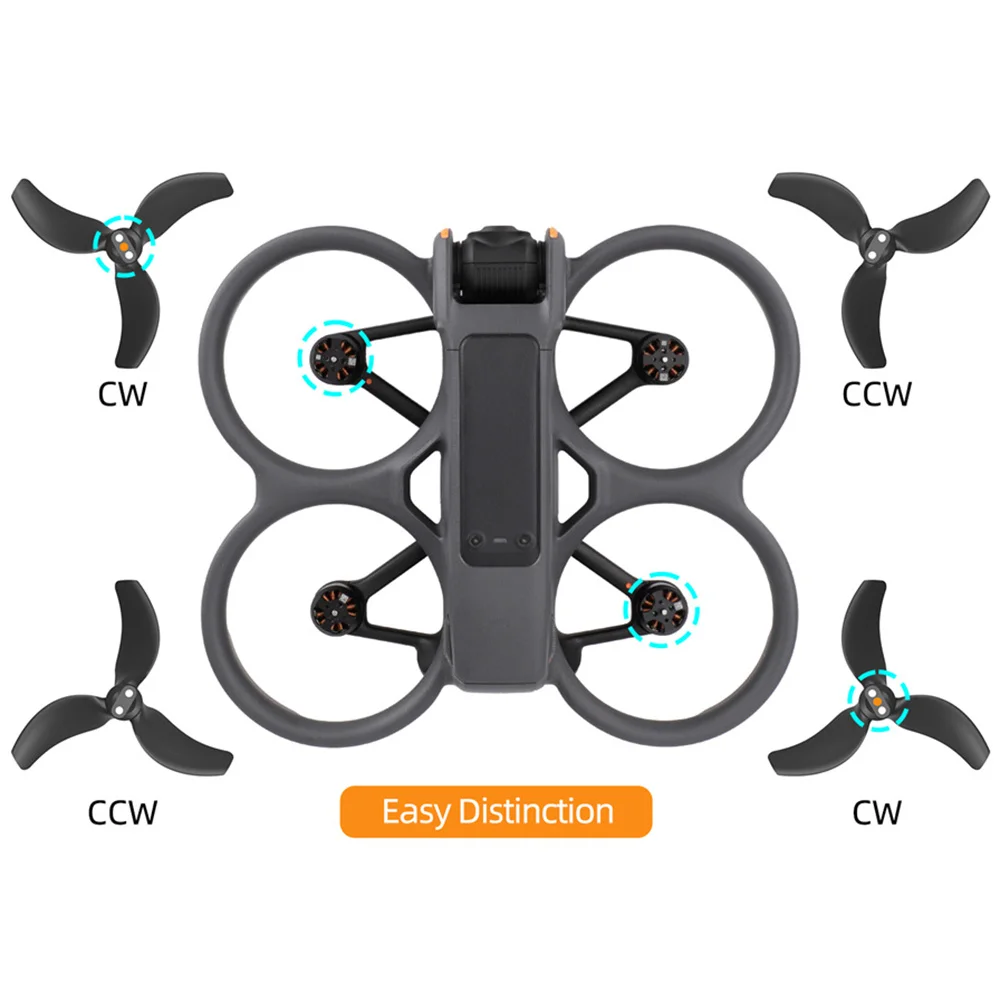 مروحة شفرة بديلة لـ DJI Avata 2 ، قطع غيار ، ملحقات مروحية ، طائرة بدون طيار ، 4 من من من من من من نوع DJI Avata 2