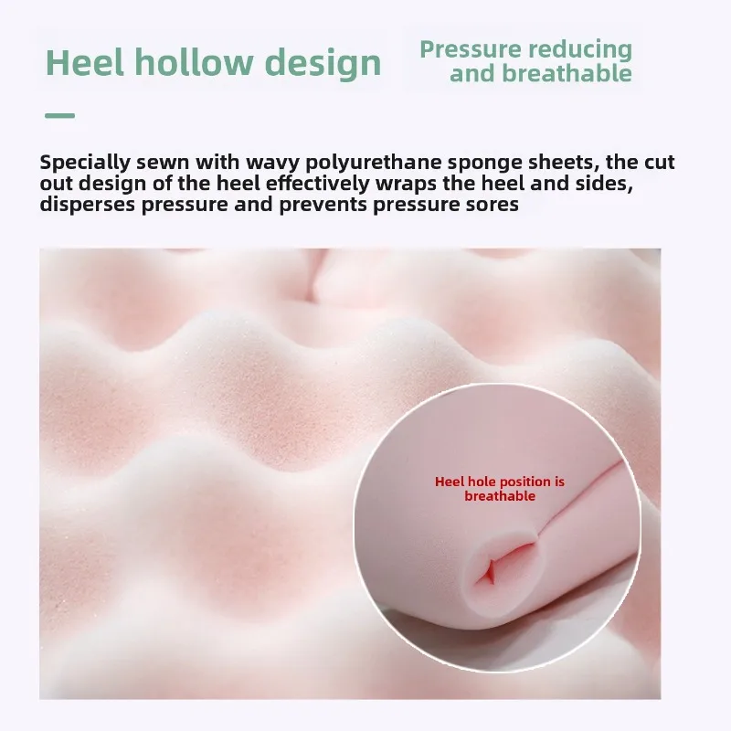 2pcs Sponge Breathable Heel Support Anti-Decubitus Ankle Warmers Elderly Bed Nursing Pain Ankle Sprain Nursing Tools Adjustable