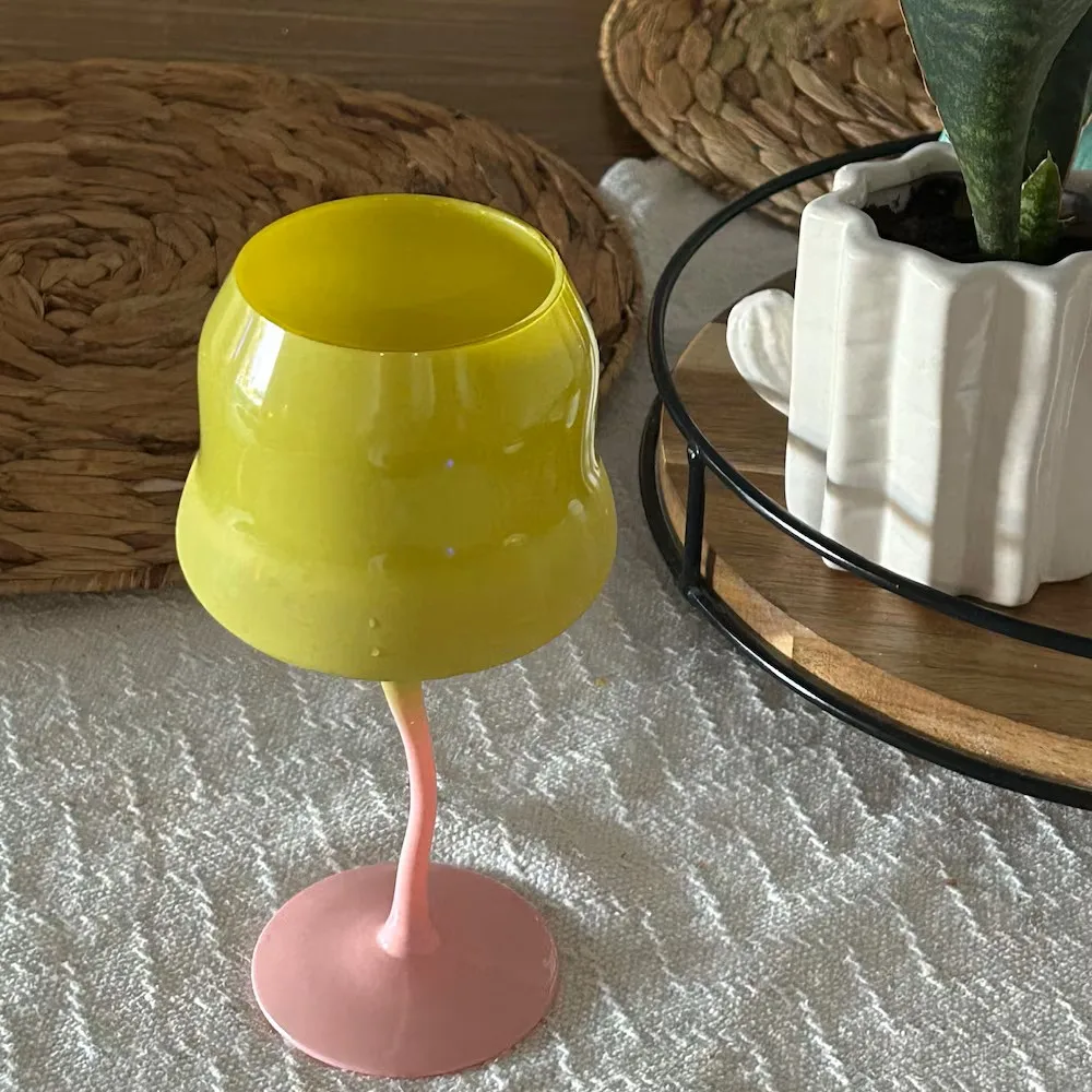 

7 Styles！Gradient Wine Glass Aesthetic Cocktail Glass Holiday Party Drinkware Holiday Gift Idea Colorful Gradient Wine Glass