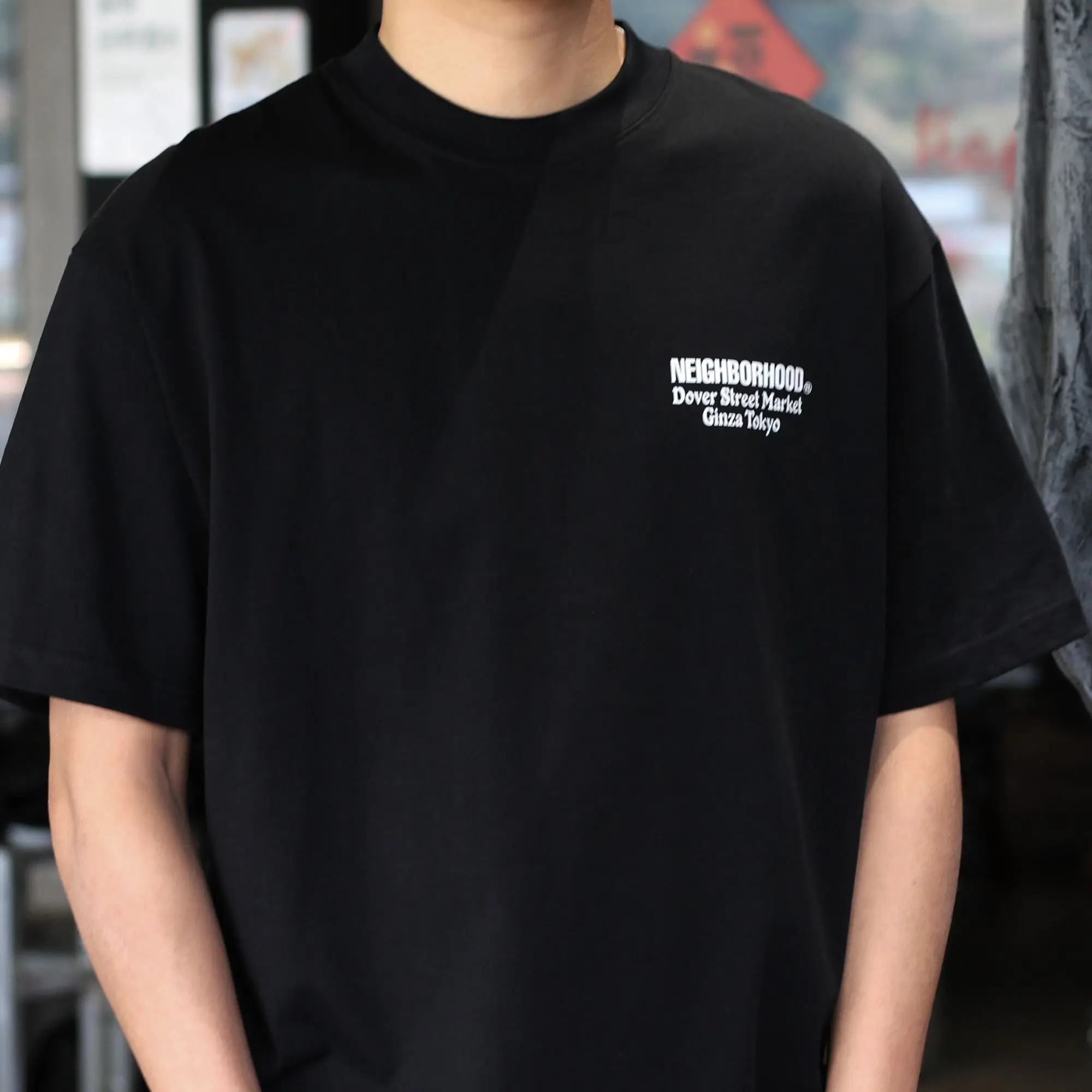 NEIGHBORHOOD NBHD Heavy‑Weight 280GSM Printed Short‑Sleeve T‑Shirt Loose Casual Summer Unisex Couple Daily Tops