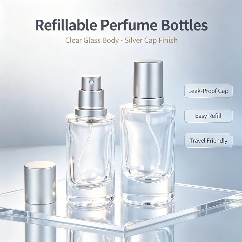 20/30/50ml Leere Glas-Parfümflasche mit Feinem Sprühnebel-Effekt, Geeignet für Hochwertige Reisezwecke – Detail 1