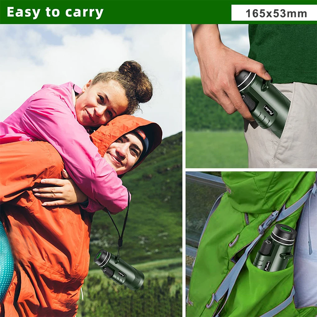 Outdoor Hunting Monocular Multilayer Coating Handheld Zoomable Fog Proof Telescope Birdwatching Equipment Type 2