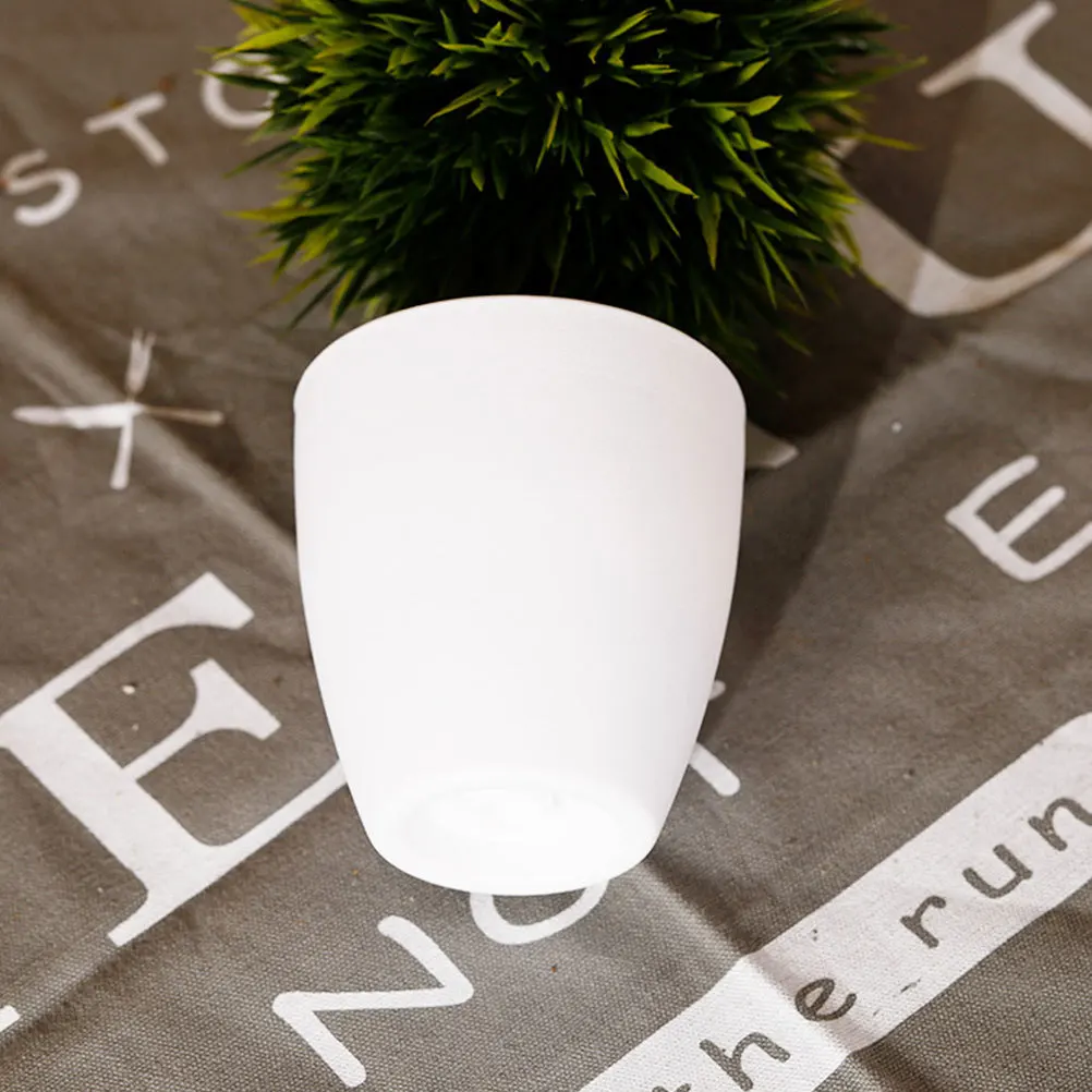 

2Pcs Simulation Potted Plants Purple Green Artificial Bonsai Decorative Plastic Planter Home Bedroom Office Green Plant Ornament