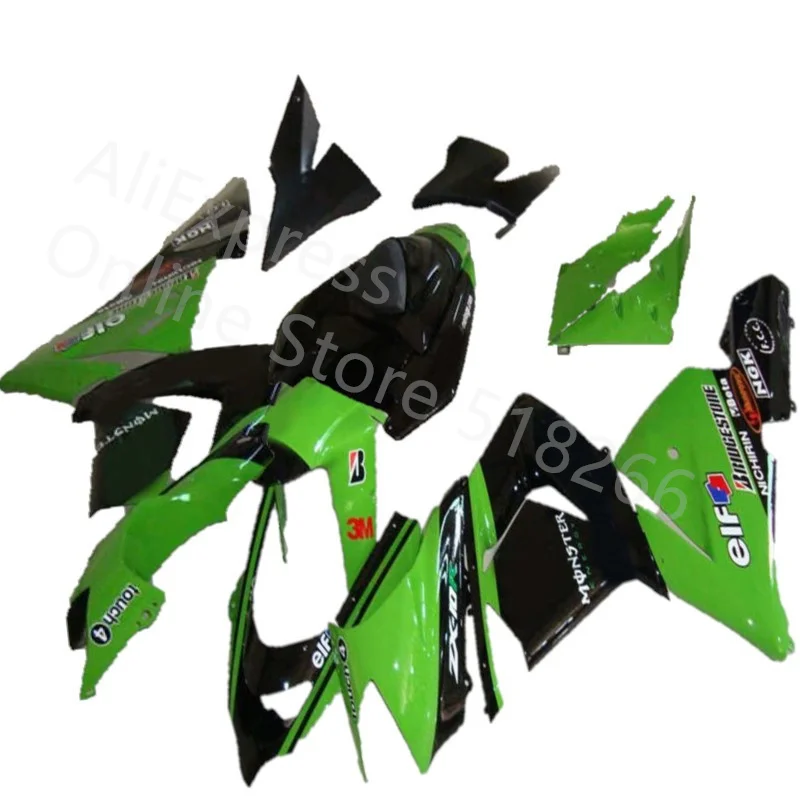 

ABS Motorcycle Fairing Kit Fit for kawasaki Ninja ZX10R 2004 2005 04 05 10R ZX-10R green black Bodywork Fairing