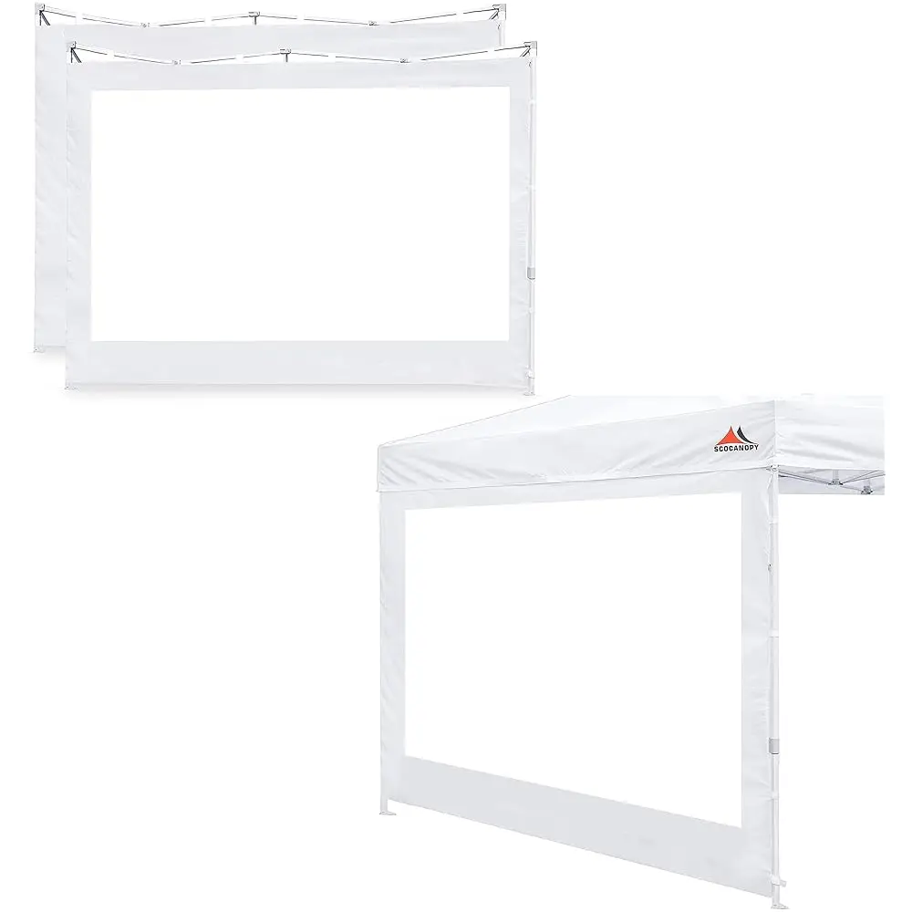 

Clear Window Sidewall For 10X10 Canopy Frame, 3 Pa Sunwalls Only,(White)
