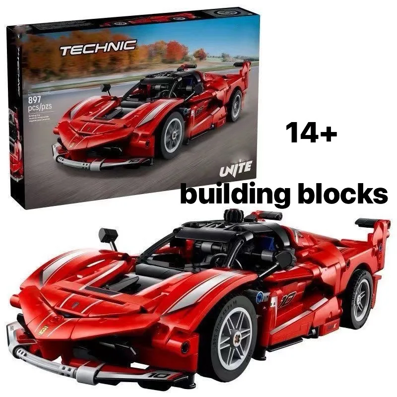 

42212 Серия Creative Racing: Модель спортивного автомобиля FXX K, набор для механической сборки, подарок на день рождения, Рождество, Хэллоуин, для вечеринок