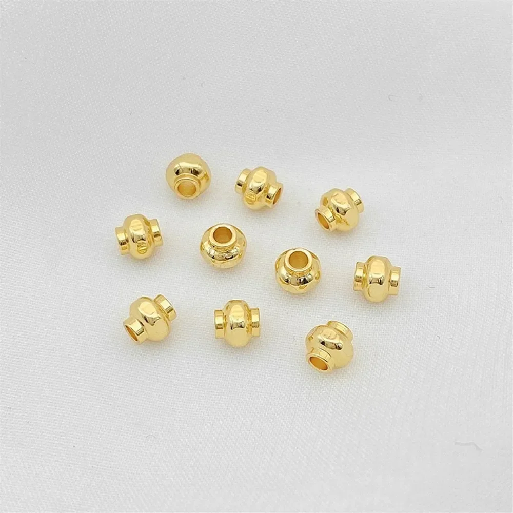 18K vergulde lantaarn parel spacer vat kraal verspreide kraal handgemaakte DIY armband ketting oor accessoire materiaal