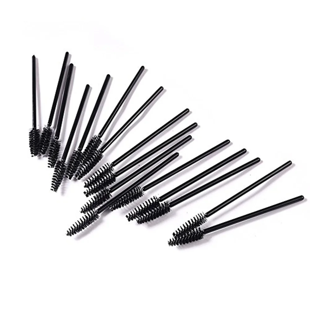 Pinceau applicateur de cils, outil de maquillage pour les yeux, baguettes de mascara noir poulet, 150 pièces