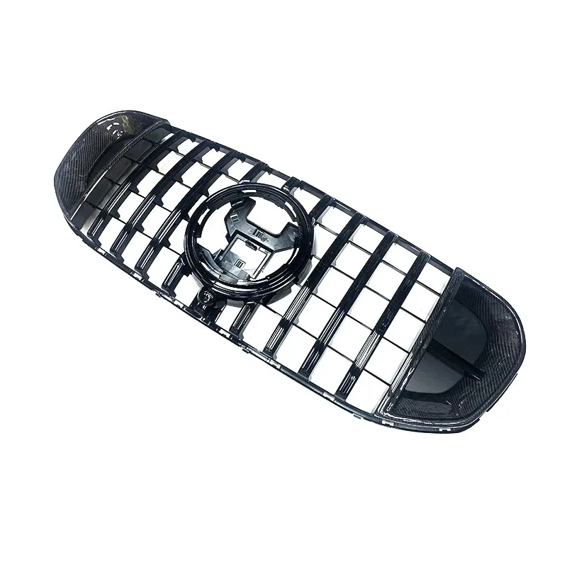 High Quality True Fiber Wet Carbon B Style GLS Class X - Rocket Front Bumper Grille