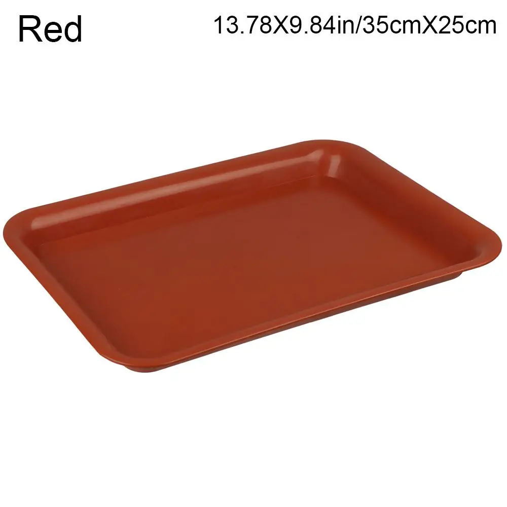 1Pcs Plastic Flower Pot Rectangle Drip Trays Plastic Tray Saucers Indoor Outdoor Plant Saucer