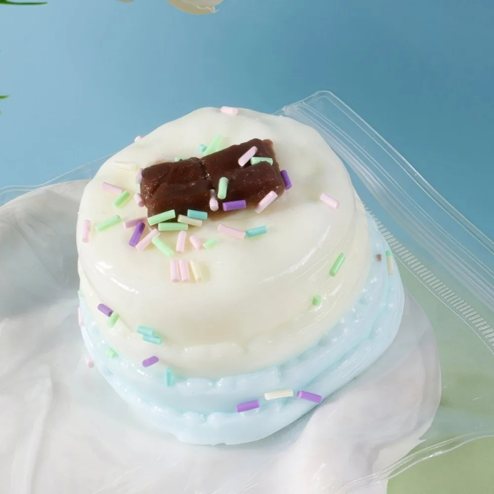Slow Rising Cake Squeeze Slow Rebound Soft Foam Fidget Squish Cake Shaped Cartoon Shape Cake Shaped Squeeze