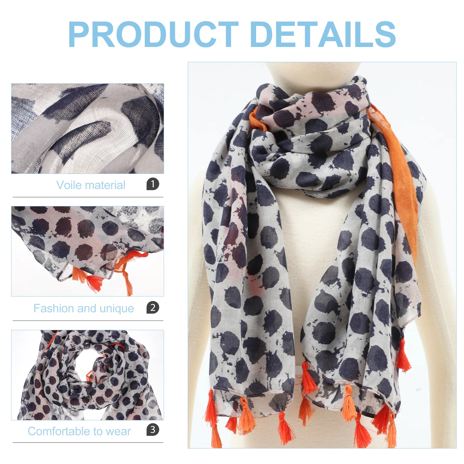 

Retro Printed Silk Scarf Bohemia Design Women Beach Shawl Wraps Sun Block Fashion Scarves Ideal Gift for Party Tourism Travel
