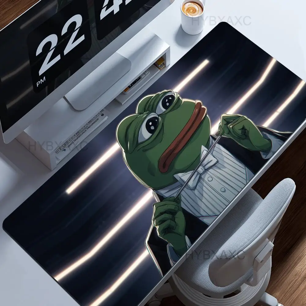 

Funny P-Pepe the F-FrogS Mouse Pad Large Desk Mat Keyboard Ergonomic Office Rubber PC Non-slip Anti-fray Home Custom