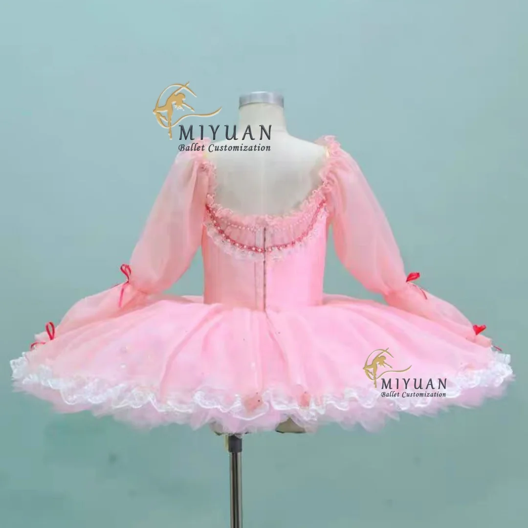 High-end ballet competition Fairy doll Sleeping Beauty variation TUTU skirt 12-layer gauze light pink 2024 new custom