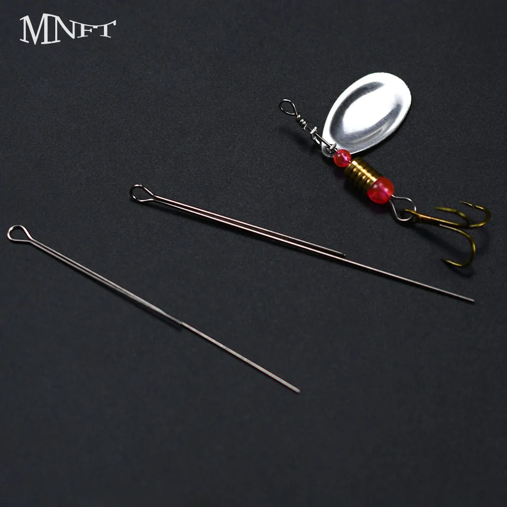 50 Stück Edelstahl-Angeldraht, DIY Angelköder-Herstellungsdraht, Spinnerbait-Draht für Barsch-, Forellen- und Lachsangeln