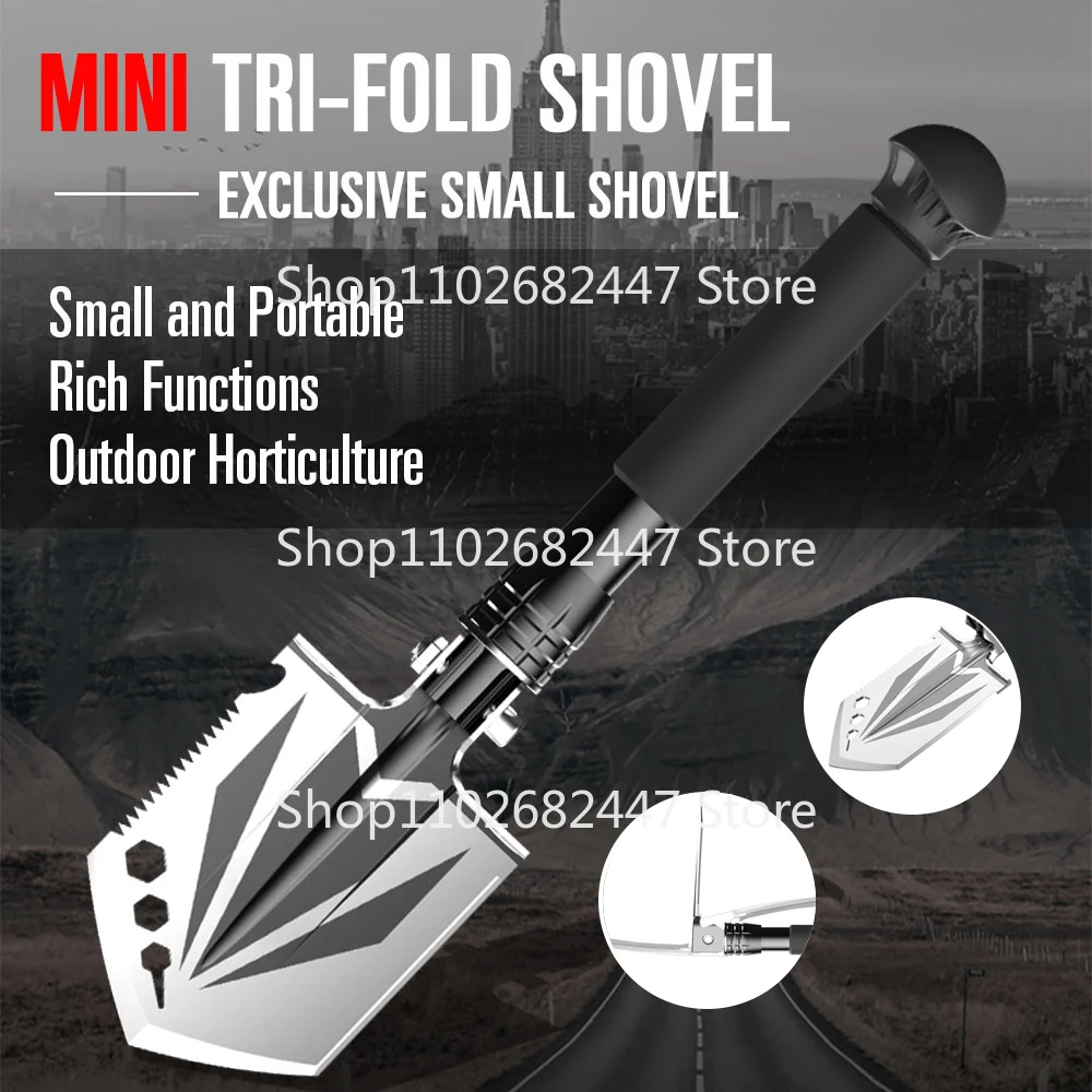 Garden Tools Multitool Portable Folding Shovel Pala De Zapador Outdoor Camping Equipment Camping Self-Defense Survival Tool