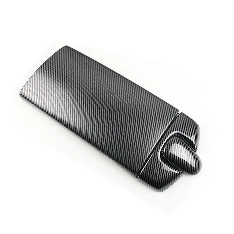 ABS Carbon Fiber Car Center Console Armrest Box Telephone Dial Key Pad Cover Inner Trim For Mercedes Benz S Class W221 2008-2012