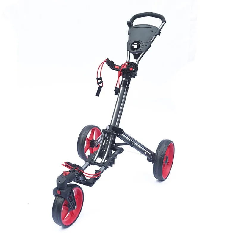 Universal Wheel Course Cart Golf Trolley Outdoor Four Wheels Foldable