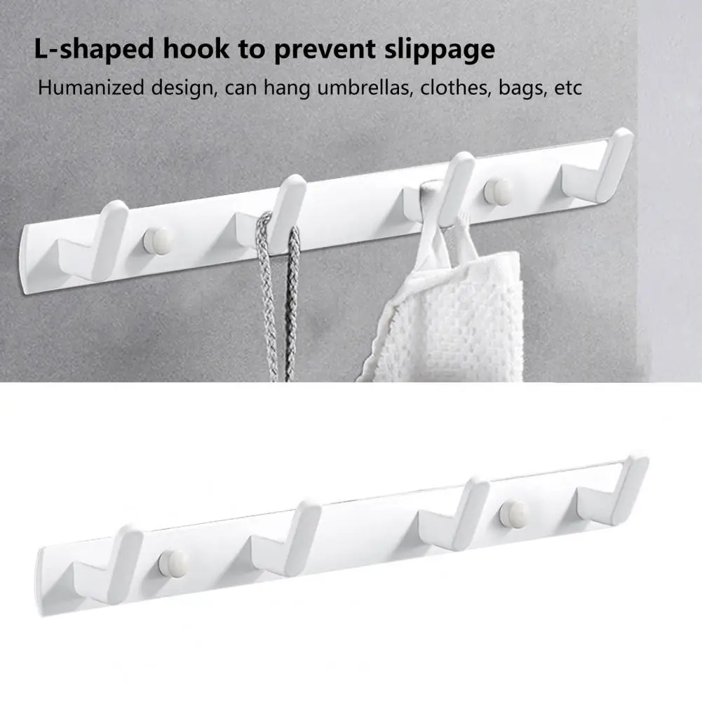 Easy to Install Coat Hanger Heavy Duty Aluminum Alloy Wall Hook Rack Modern Screw Mount Coat Hat Towel Hanger Strong Load