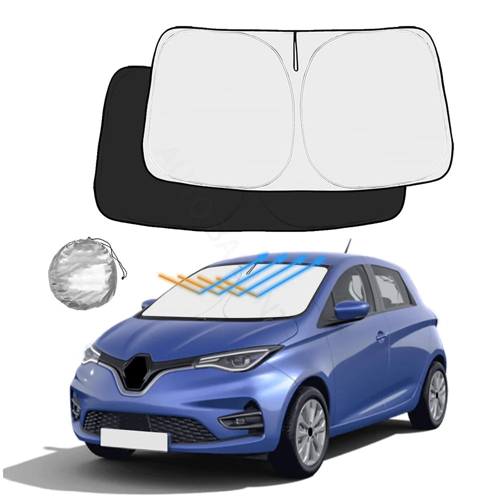 For Renault ZOE 2013-2019 2020 2021 2022 2023 Auto Accessories Sunshade Front Rear Window Visor Car Windshield Block Cover Sun