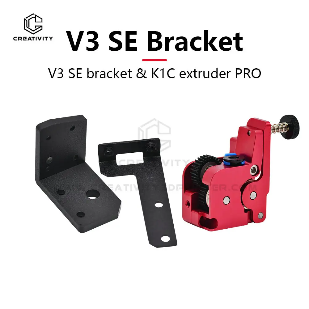 New Upgrade Ender 3 V3 SE Extruder Kit All Metal Appearance with Bracket Dual Gear Motor Extrusion Mechanism for Ender3 V3 SE