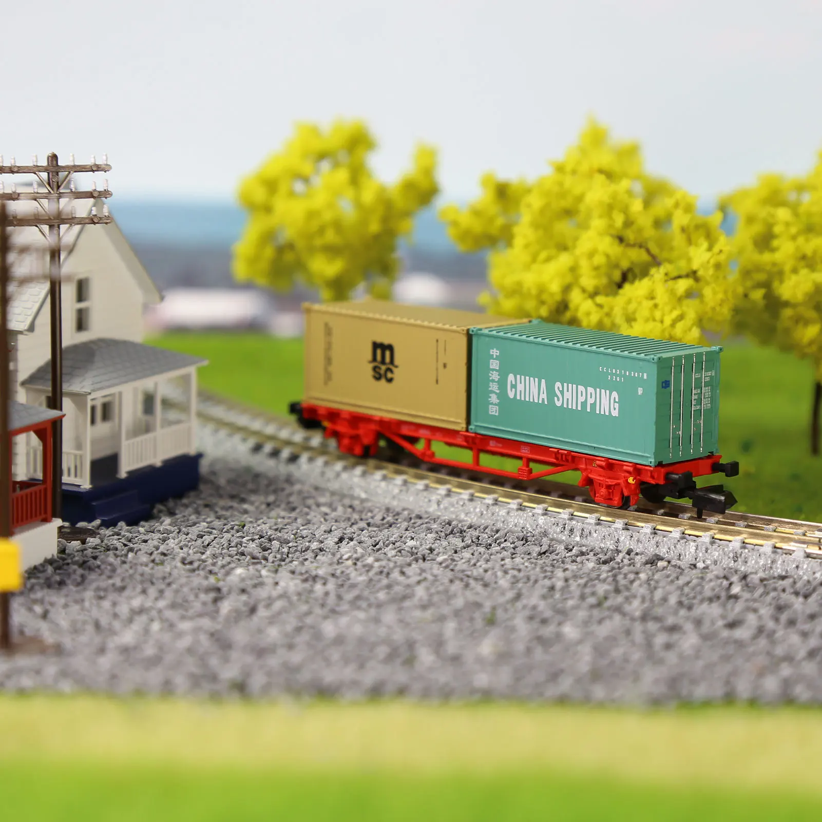 Evemodel Train Wagon N Scale 1:150 Flat Car EU Style Freight Cars C15061