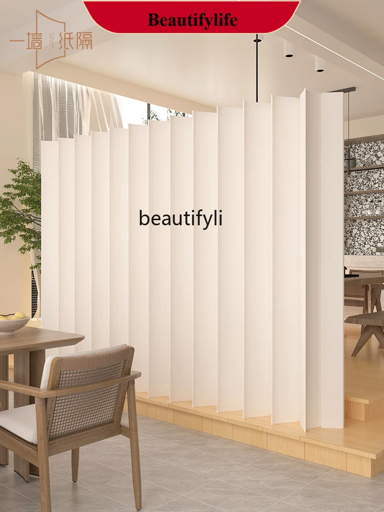 Screen, partition wall, living room porch partition baffle paper screen folding mobile creative background wall  H