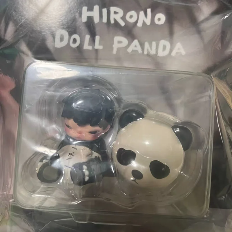 New Genuine Hirono Doll Panda Series Anime Action Figure Toys Cartoon Pendant Trend Fashion Keychain Ornaments Girls Xmas Gift