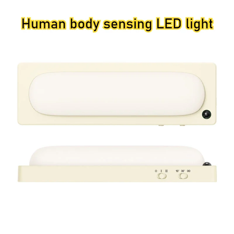 Dual Use Wireless Human Body Induction Night Light Rechargeable Bedroom Automatic Sunset Lighting LED Lamp