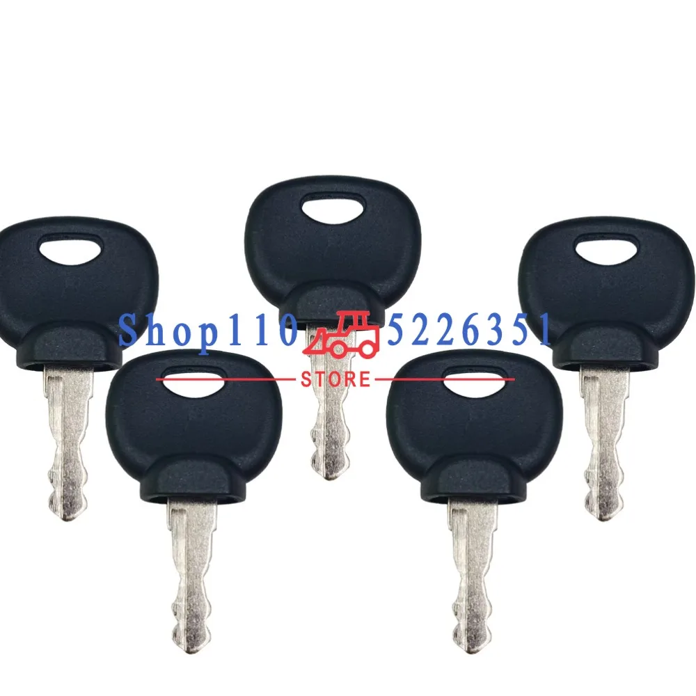 1/5/10 PCS Ignition Key Plant Application Spare 14607 For Jcb JS Bomag Manitou Tractor SPARE 14607 IGNITION KEYS Car Accessories