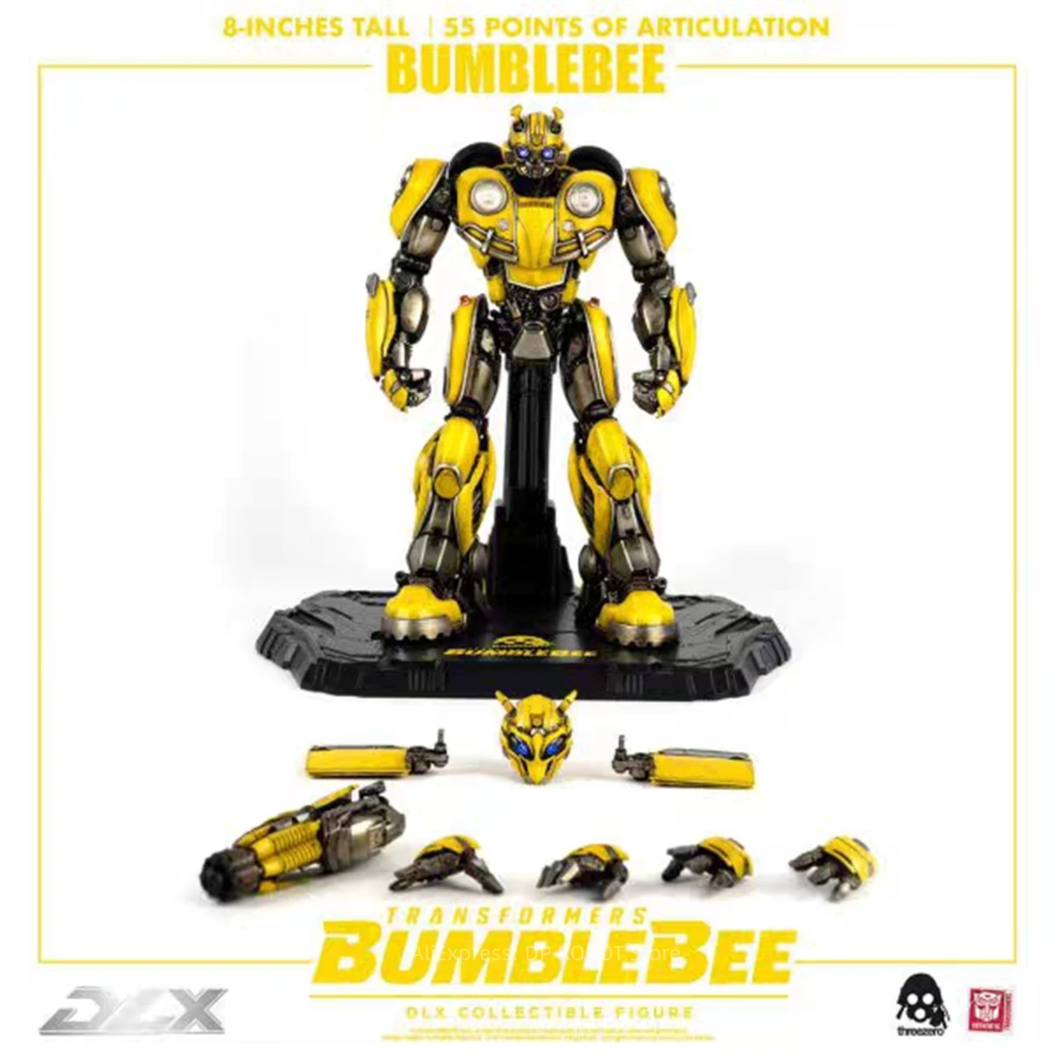 Original ThreeZero 3A Transformation DLX BEE Movie 6 55 Points Of Articulation High Quality Action Figure With Box