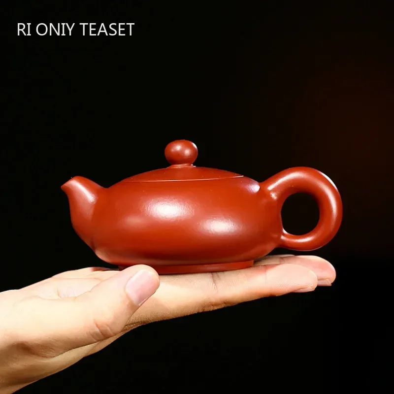 

110ml Yixing Small Capacity Purple Clay Teapots Raw Ore Dahongpao Tea Pot Beauty Kettle Chinese Zisha Tea Set Customized Gifts