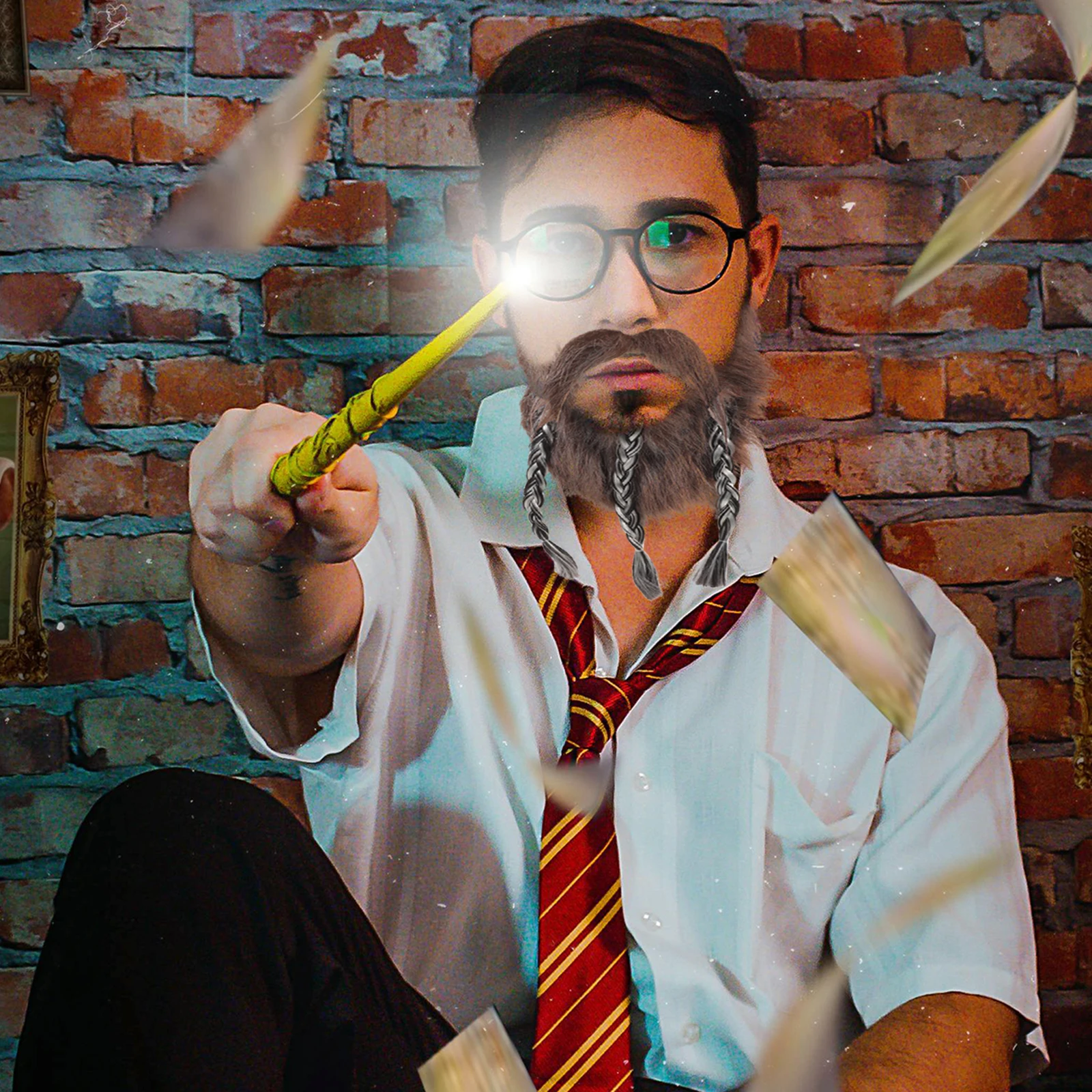 

Реквизит для поддельной бороды для косплея, усы, карнавальный аксессуар, реалистичные украшения, принадлежности