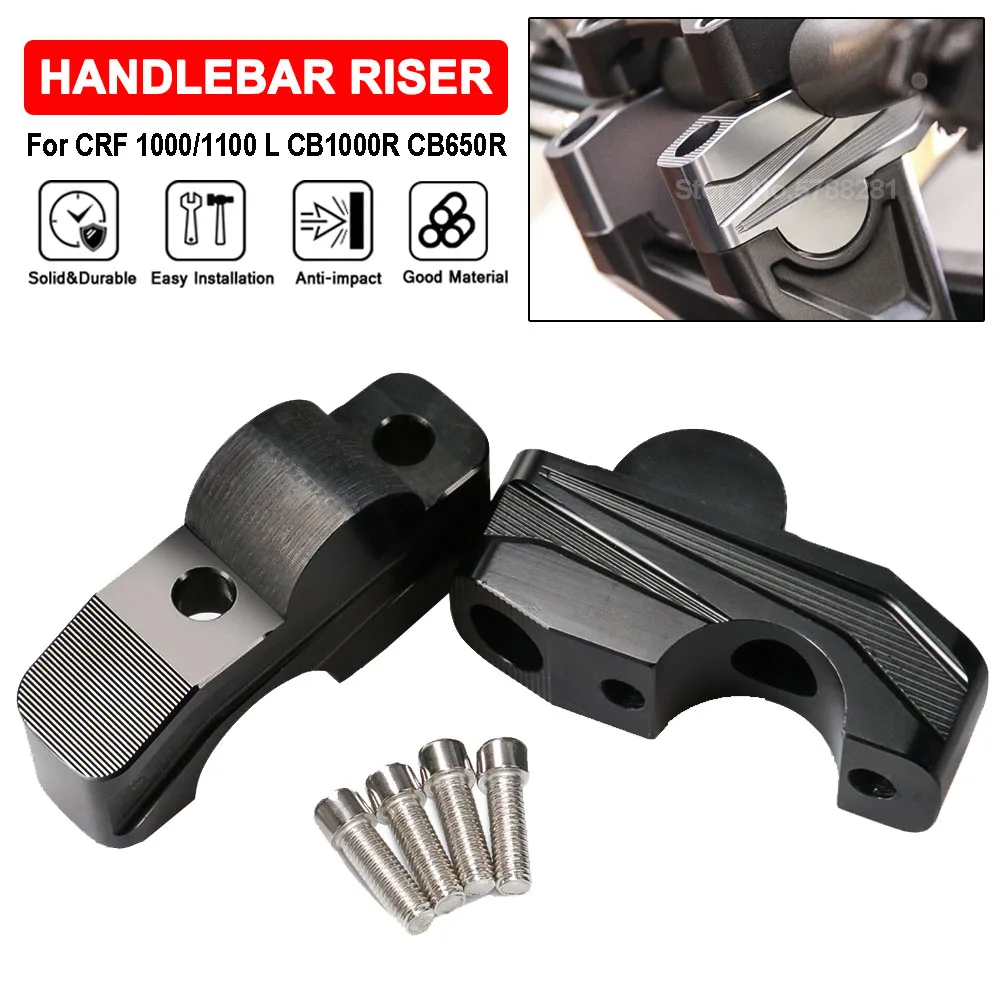 

Motorcycle Handlebar Riser Extend Adapter Bracket Kit For HONDA CRF1100L CRF1000L CB1000R CB650R CB 650 1000 R CRF 1000 1100 L