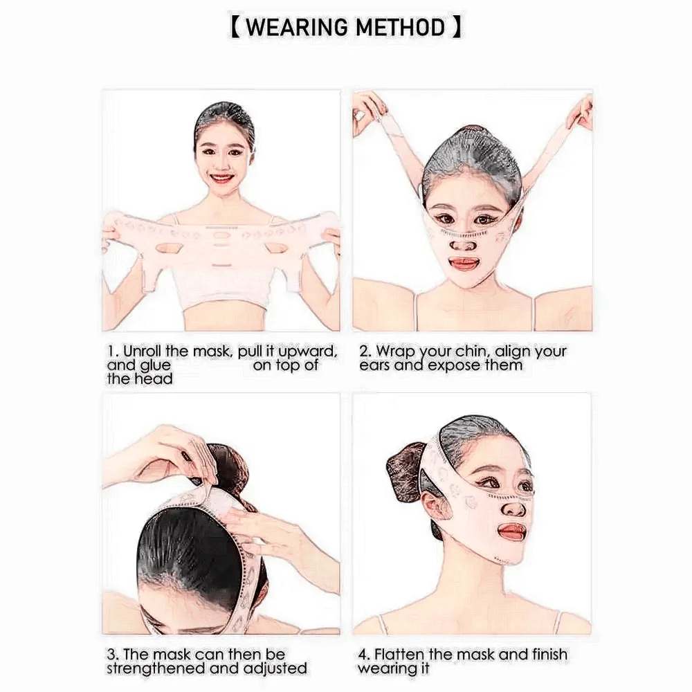 Chin Cheek Slimming Bandage V Shaper V Line Lifting Mask Face Lifting Anti Wrinkle Strap Band Sleeping Mask Beauty Health view 4