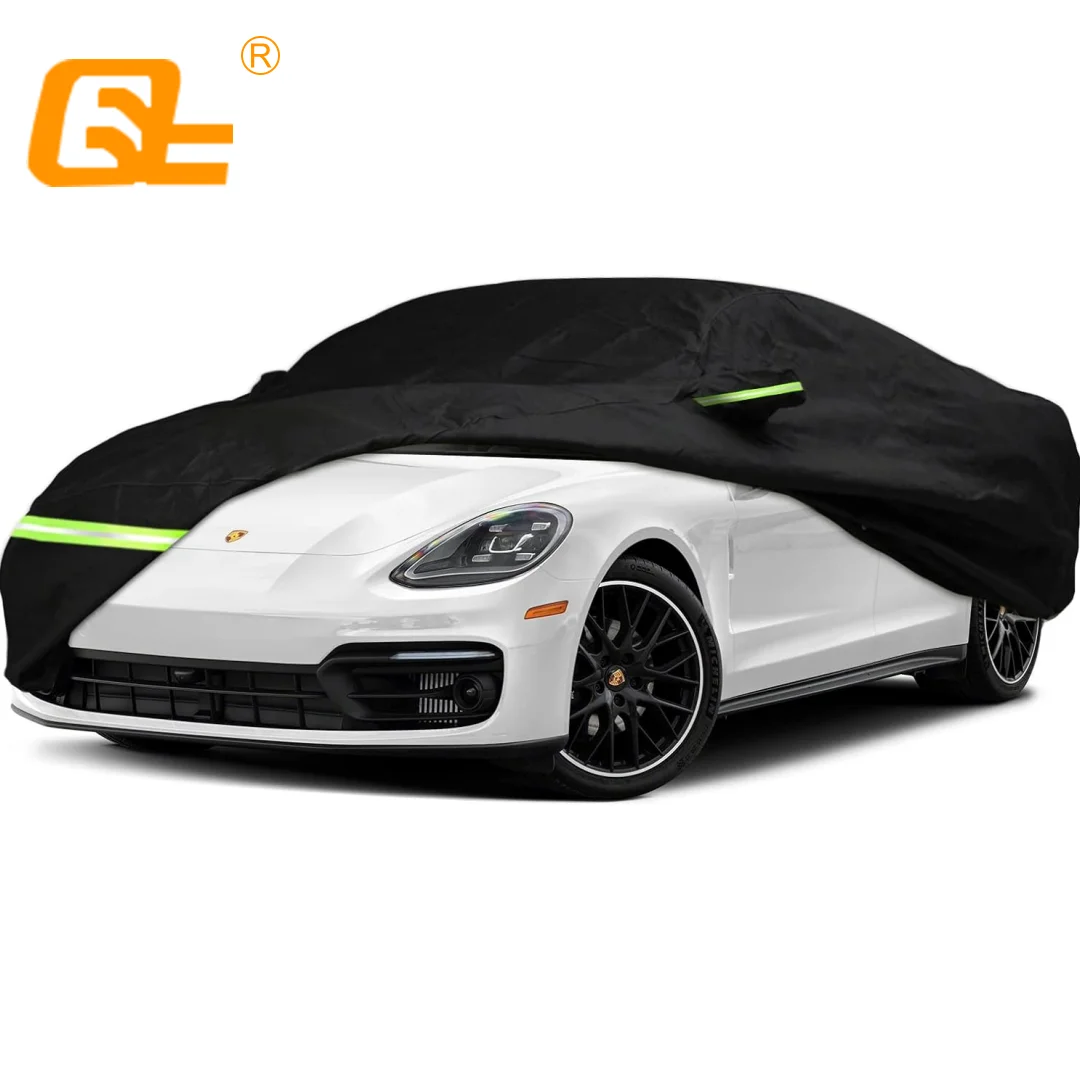 Waterproof Car Cover For 2014-2022 Porsche Panamera Car Cover Custom Fit 100% Waterproof Windproof Strap Single Door Zipper Band