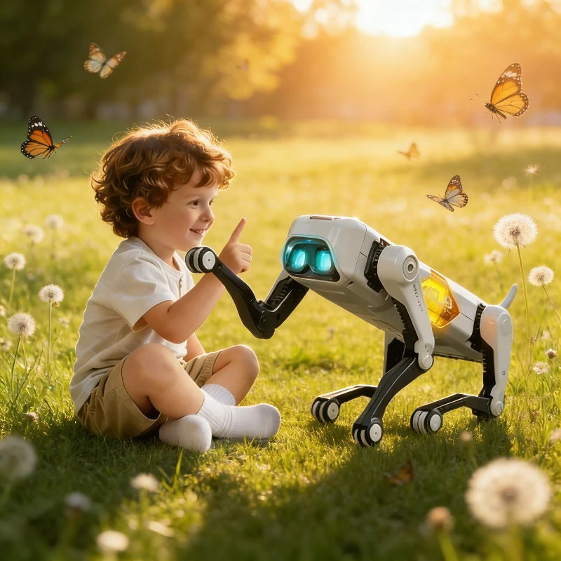 🧠   Cane Robot AI per l'Educazione Scientifica dei Bambini |   Cane Meccanico Giocattolo con Controllo Vocale Intelligente per Bambini