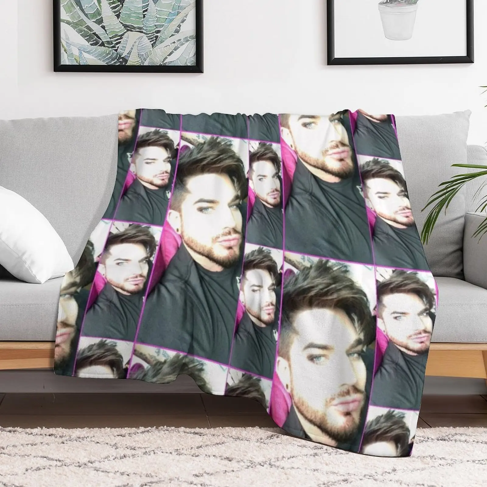 Adam Lambert Flawless Throw Blanket Camping Softest Soft Beds funny gift Blankets