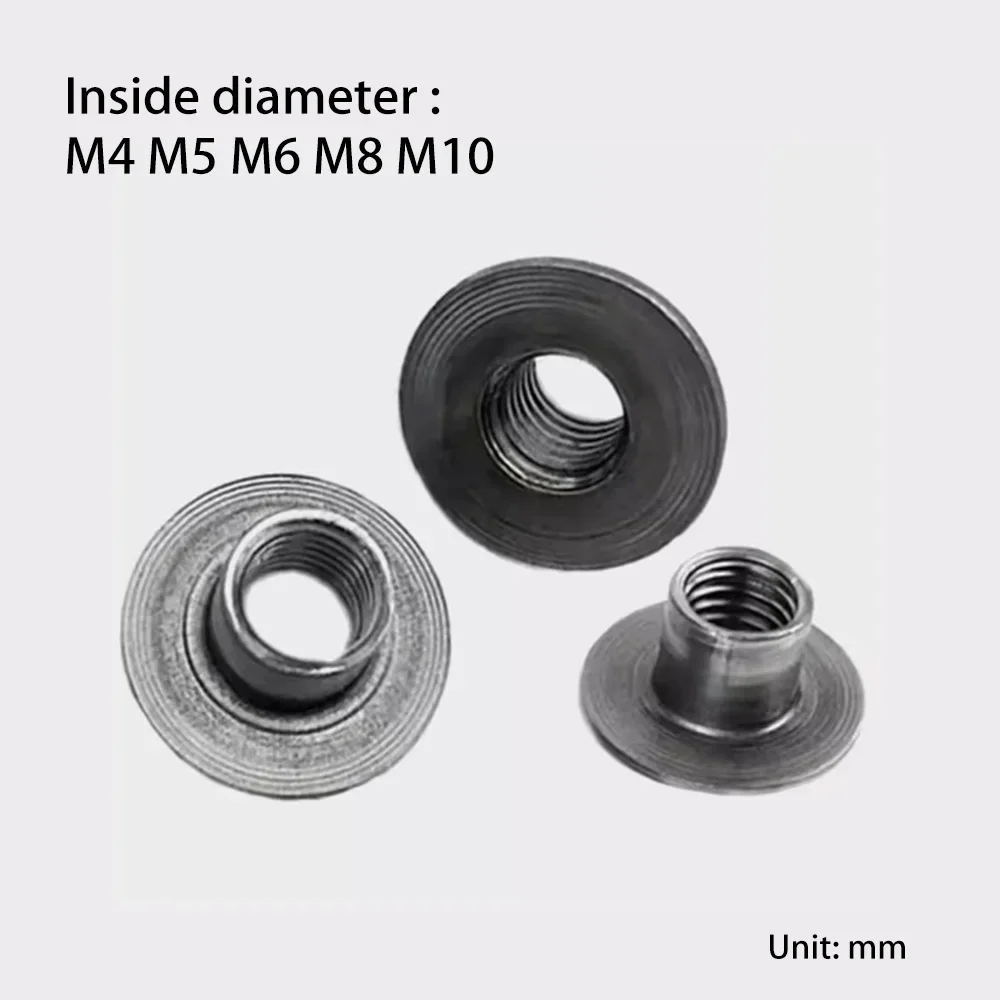 

NSONENS M4 M5 M6 M8 M10 Iron Cold heading T-shaped welding nuts Spot solder nut sleeve Screws
