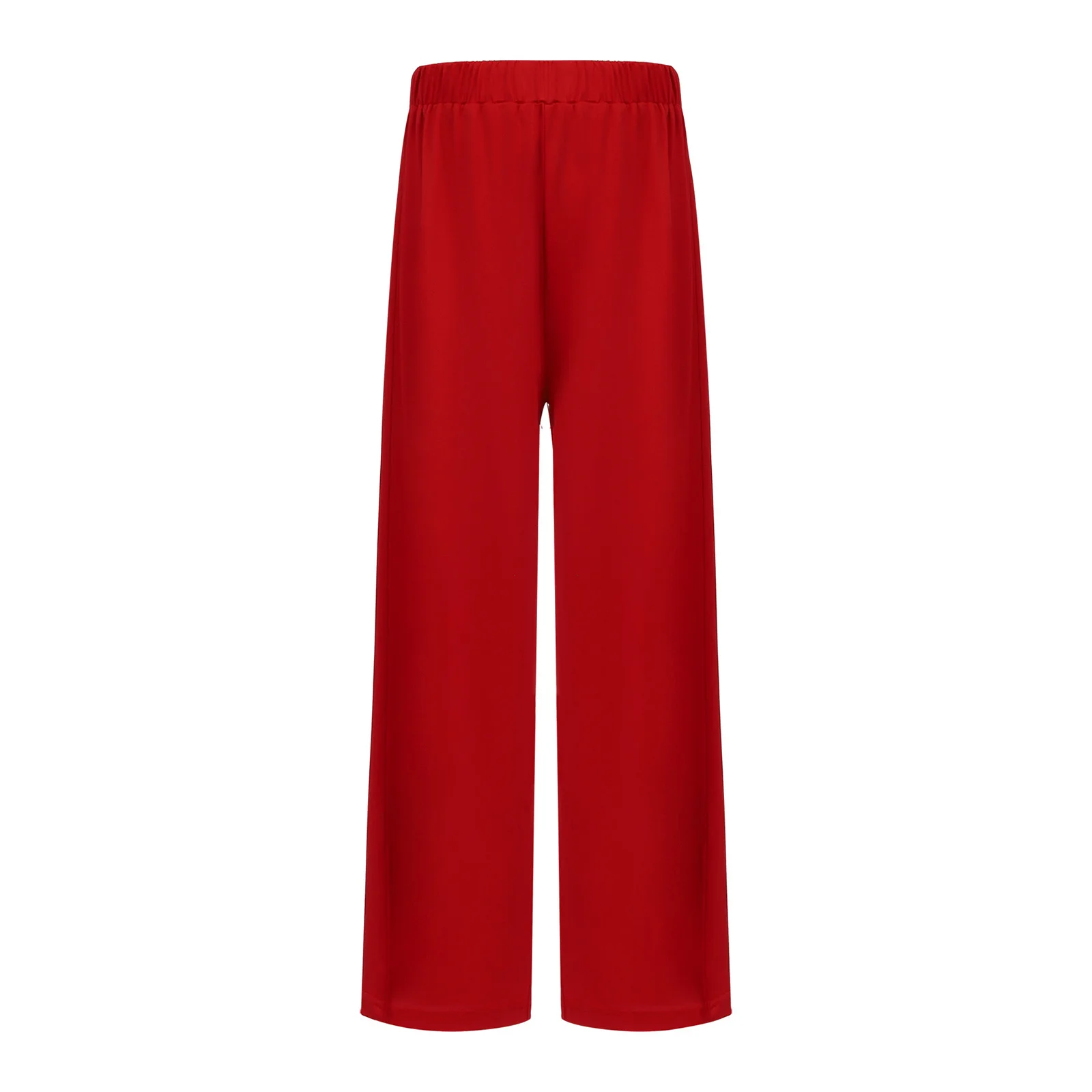 Lyrische mesh wijde pijpen broek kinderen meisjes moderne balletdans hoge taille hedendaagse palazzo broek klassieke danskostuums