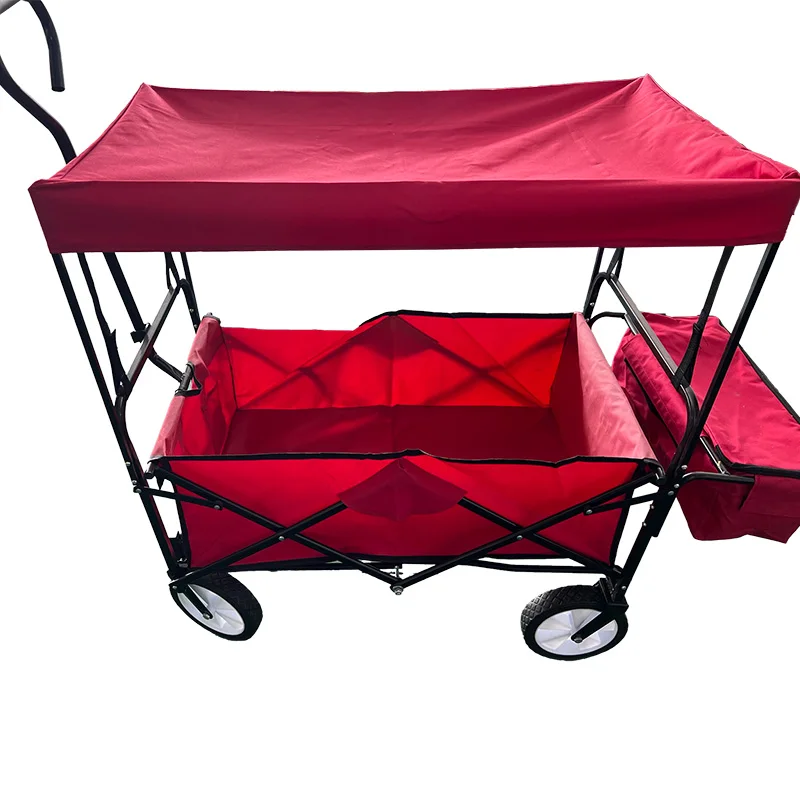 Higher Quality Camping Cart Trail Collapsible Folding Beach Wagon for Outdoor Garden Beach - view 3