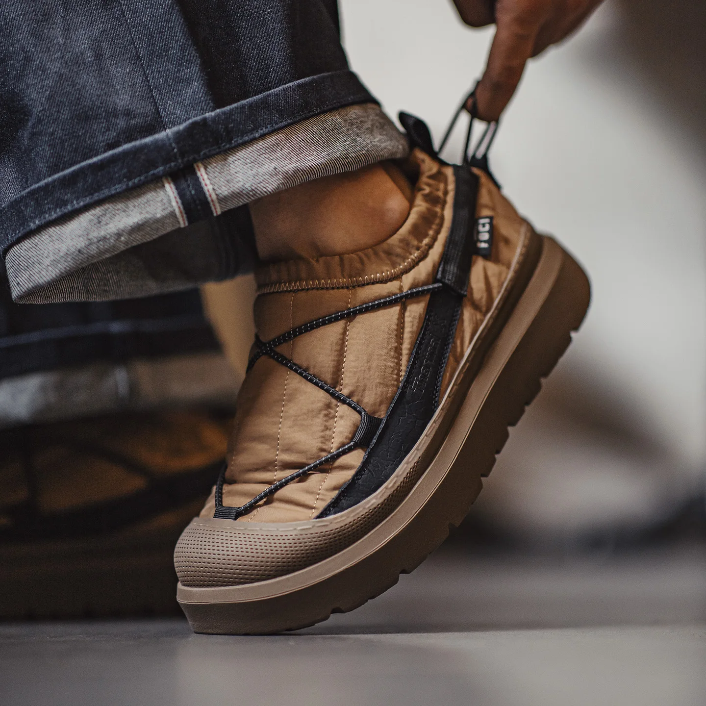 

Maden Fleece Lining Snow Low Top Boots Casual Men's Non-Slip Thick Sole Shoes Winter Warm Waterproof Outdoor Camp Hiking Shoes