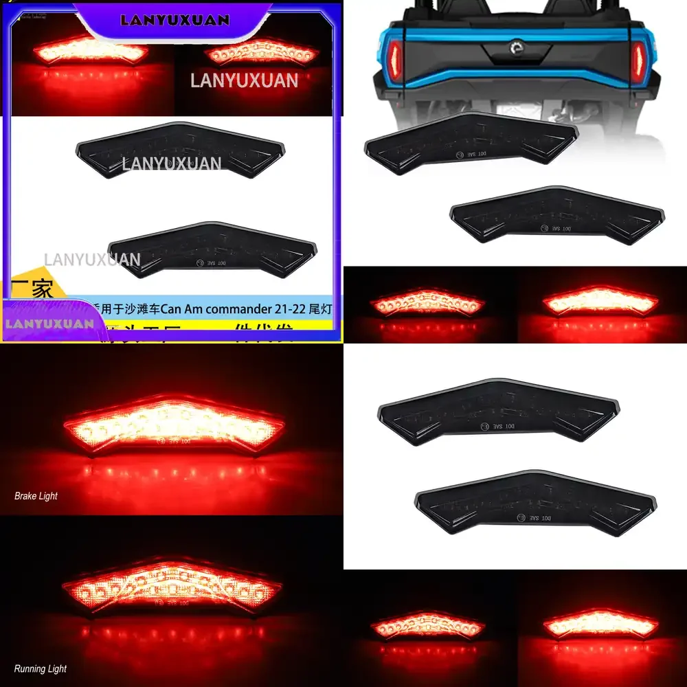 2026 2026 For Can Am Commander 21 22 Taillights Factory Direct Beach Car Rear Lights Waterproof LED Tail Lamps Off Road
