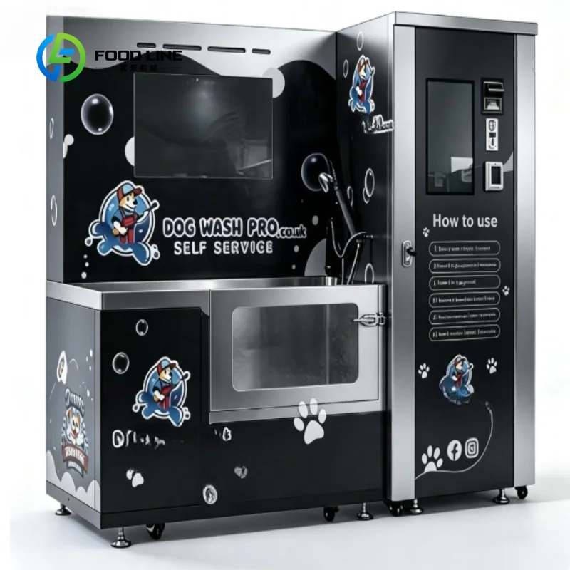 Electric Professional Grade Stainless Steel Fully Automatic Pet Washing Machine Home Use Dog Cleaning Machine Drying Function