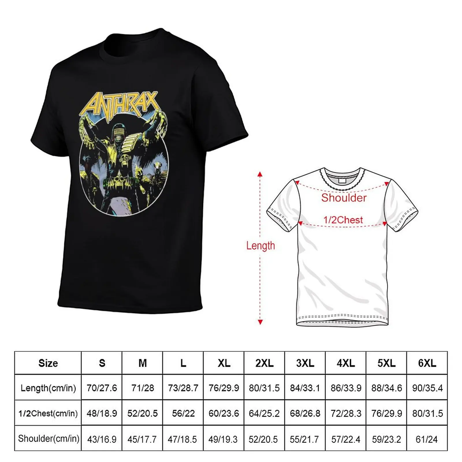 ANTHRAX BAND T-Shirt Man t-shirt Anime t-shirt football t shirt Louboutins vintage t shirt men